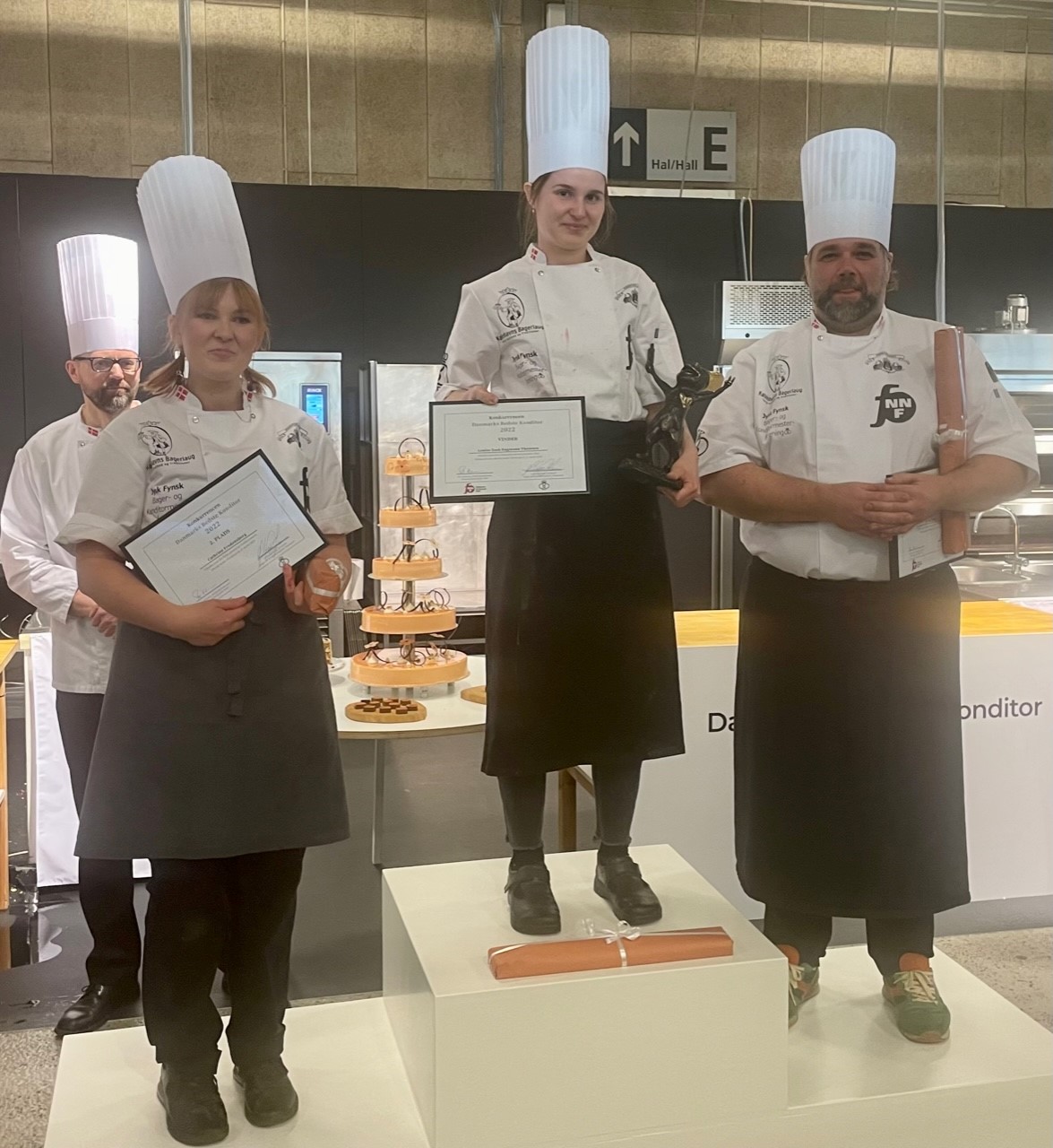 De tre vindere: Cathrine Fredensborg (2. plads),  Louise Zeeb  Engmann Thomasen (1. plads) og Torben Bang (3. plads)