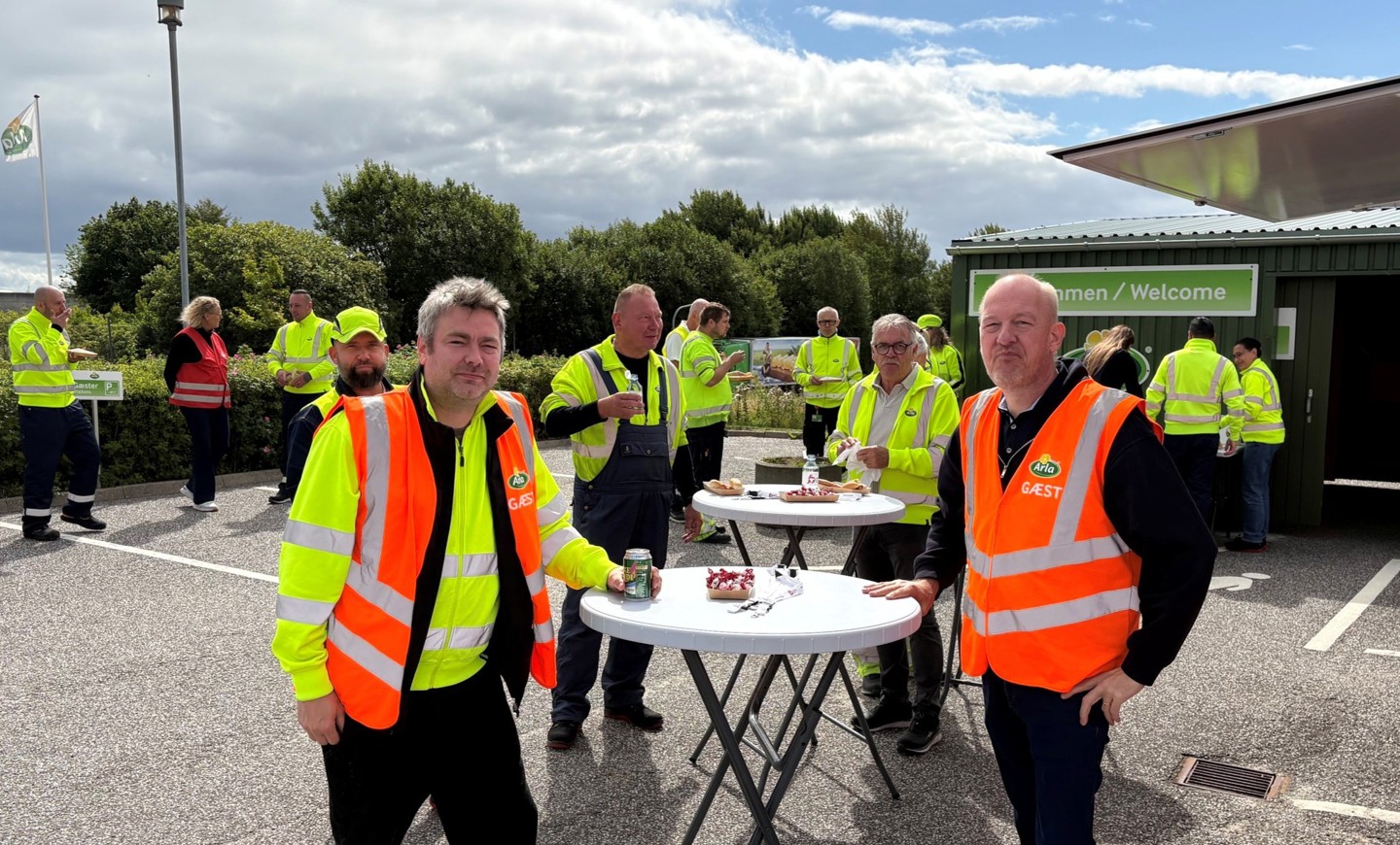 Foto: Fødevareforbundet NNF var forbi Arla Vejle Eksportterminal den 11. august.